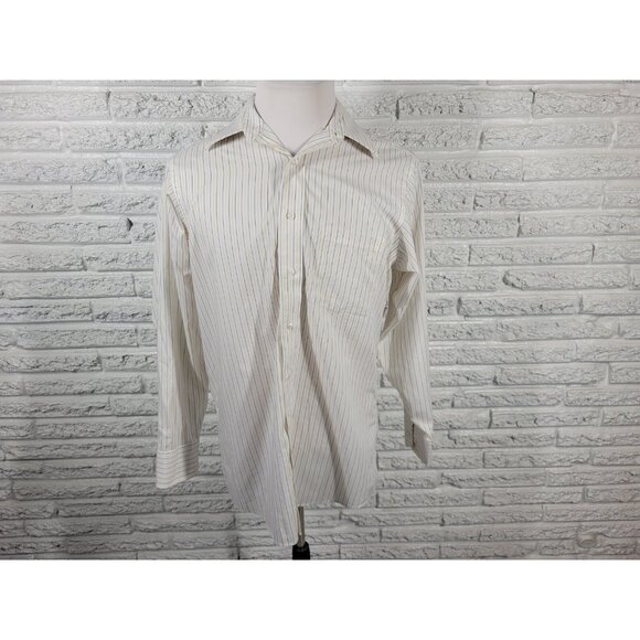 Donald Trump Signature Mens Shirt 15.5 32 33 Long Sleeve Non Iron E7E - Picture 1 of 8